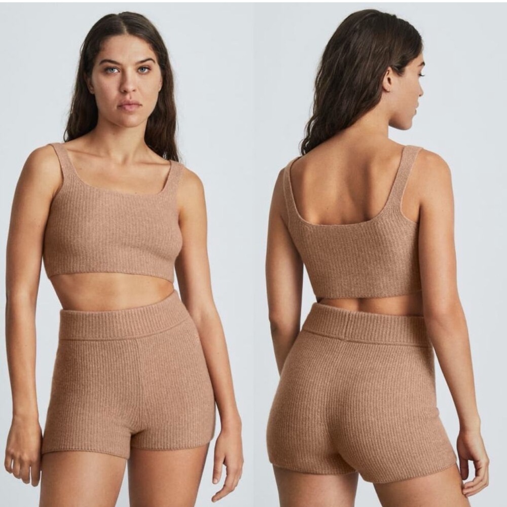 NEW Everlane Women's Tan Knit Crop Top sizes XXS,XS,S,XL